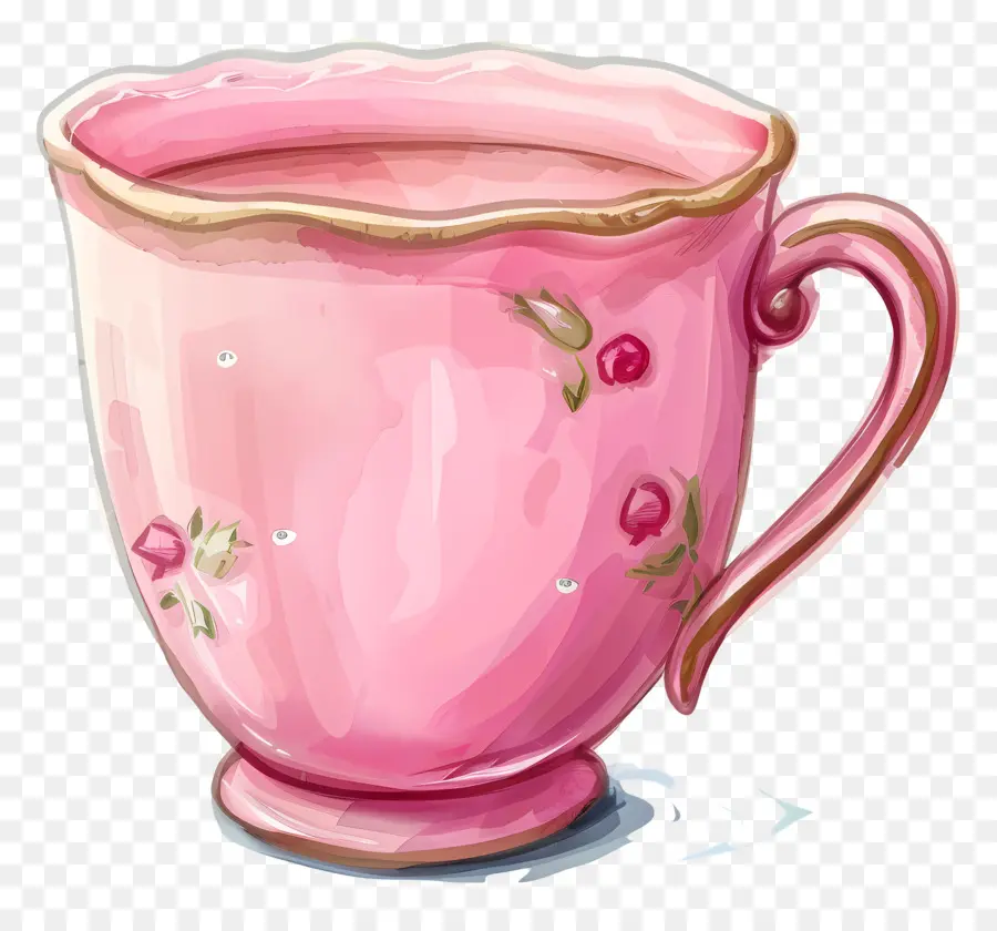 Rosa De La Taza De Té，Taza De Té Rosa PNG