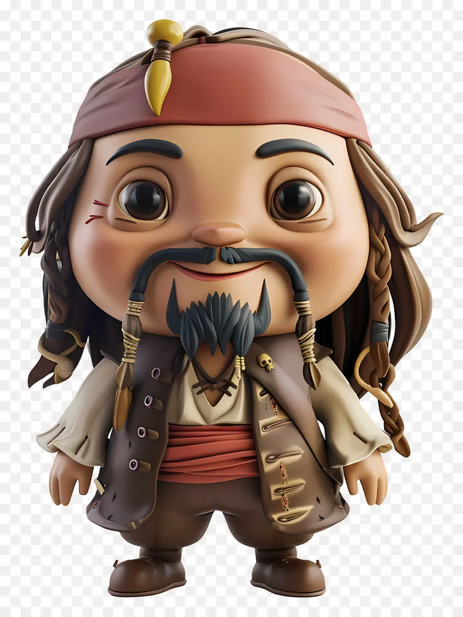 Dibujos Animados 3d，Figura Pirata PNG