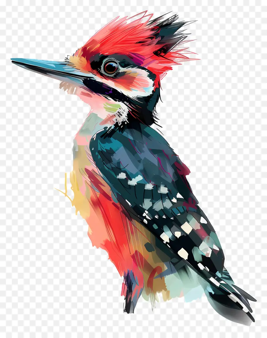 Woodpecker，Pintura Digital PNG