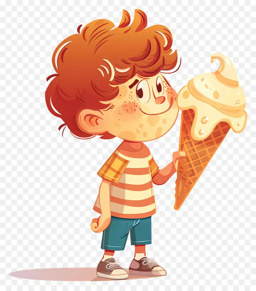 Enorme Helado，Cartoon Boy PNG