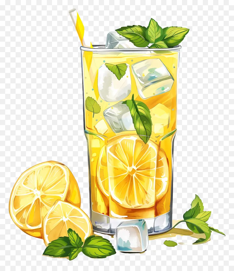 Limonada Con Hielo，Limonada PNG