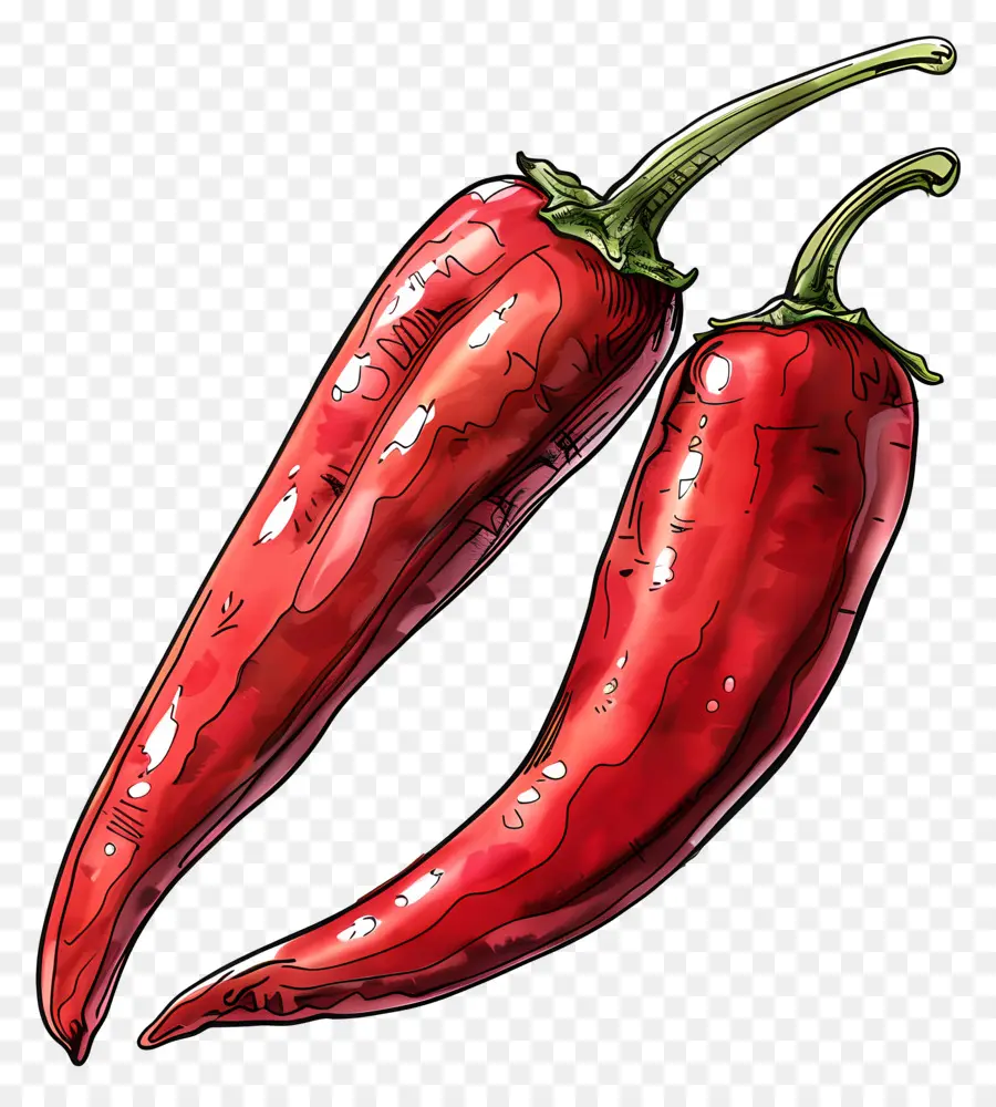 Guindilla，Chiles Rojos PNG