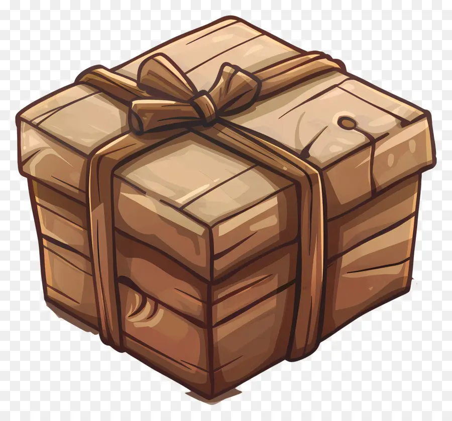 Caja De Envío，Caja De Regalo De Madera PNG