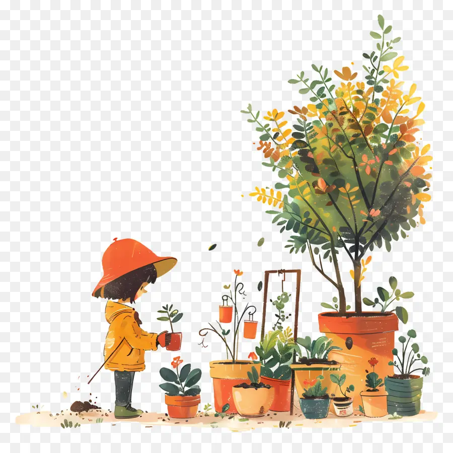 Jardinería，Chica PNG