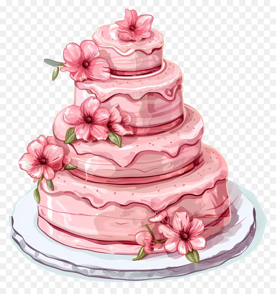 Pastel De Boda，Rosa Pastel PNG