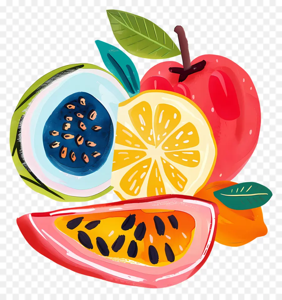 Fruta De Dibujos Animados，Frutas PNG