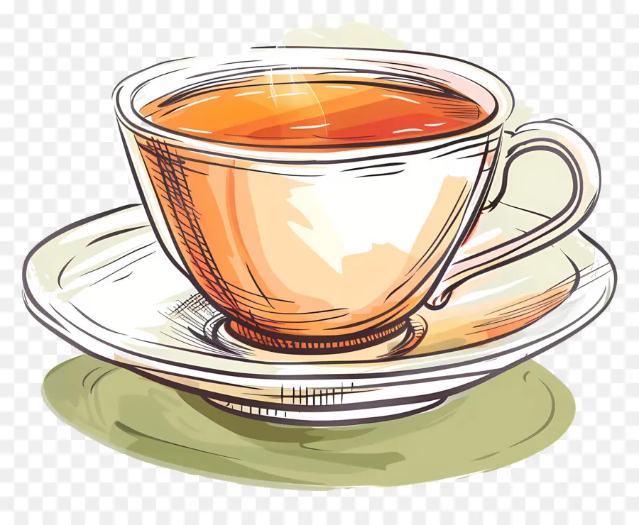 La Taza De Té，Taza De Cerámica PNG