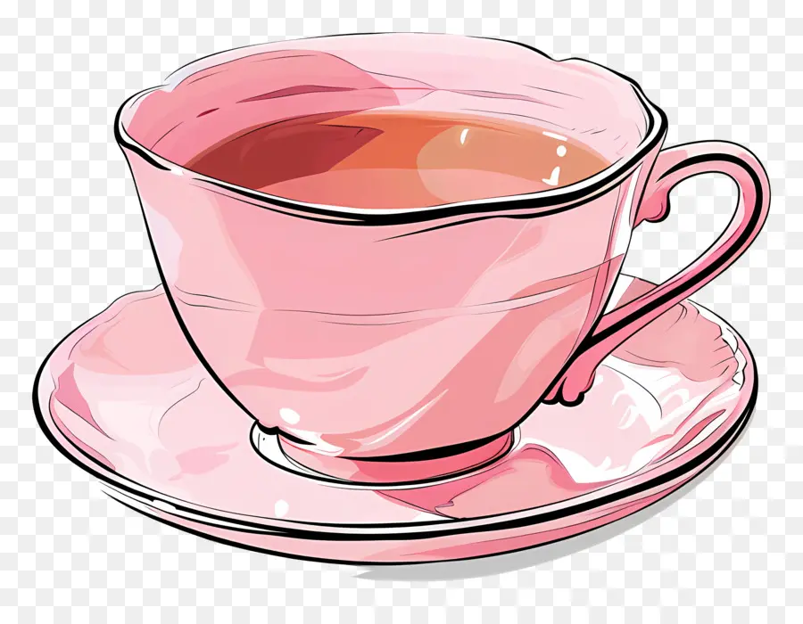 Rosa De La Taza De Té，Platillo PNG