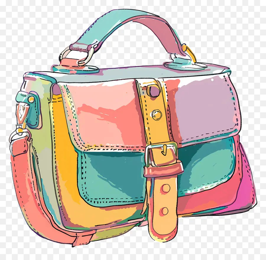 Bolsa，Bolso Colorido PNG