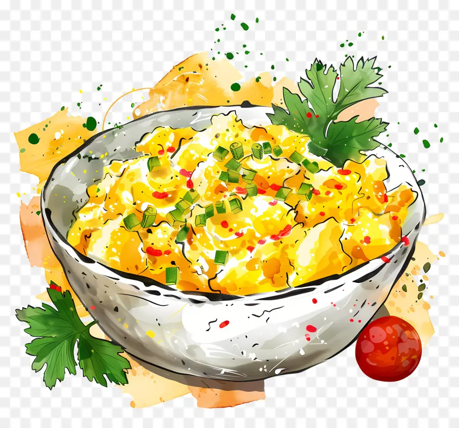 Huevos Revueltos，El Pollo Frito PNG