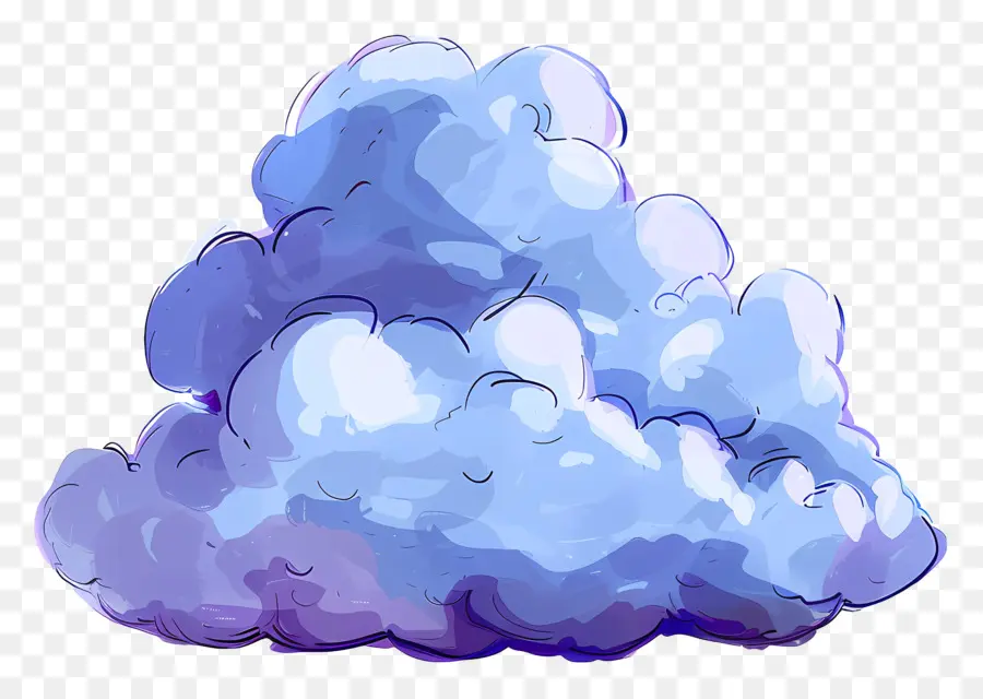De Dibujos Animados En La Nube，Nube De Pintura PNG