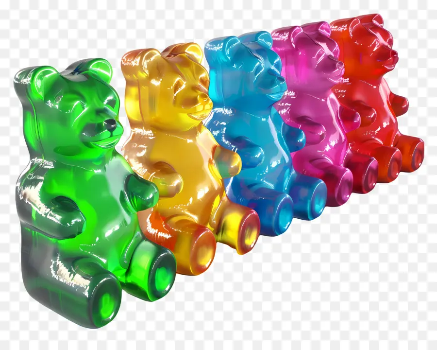 Gummy Bears，Los Colores Del Arco Iris PNG