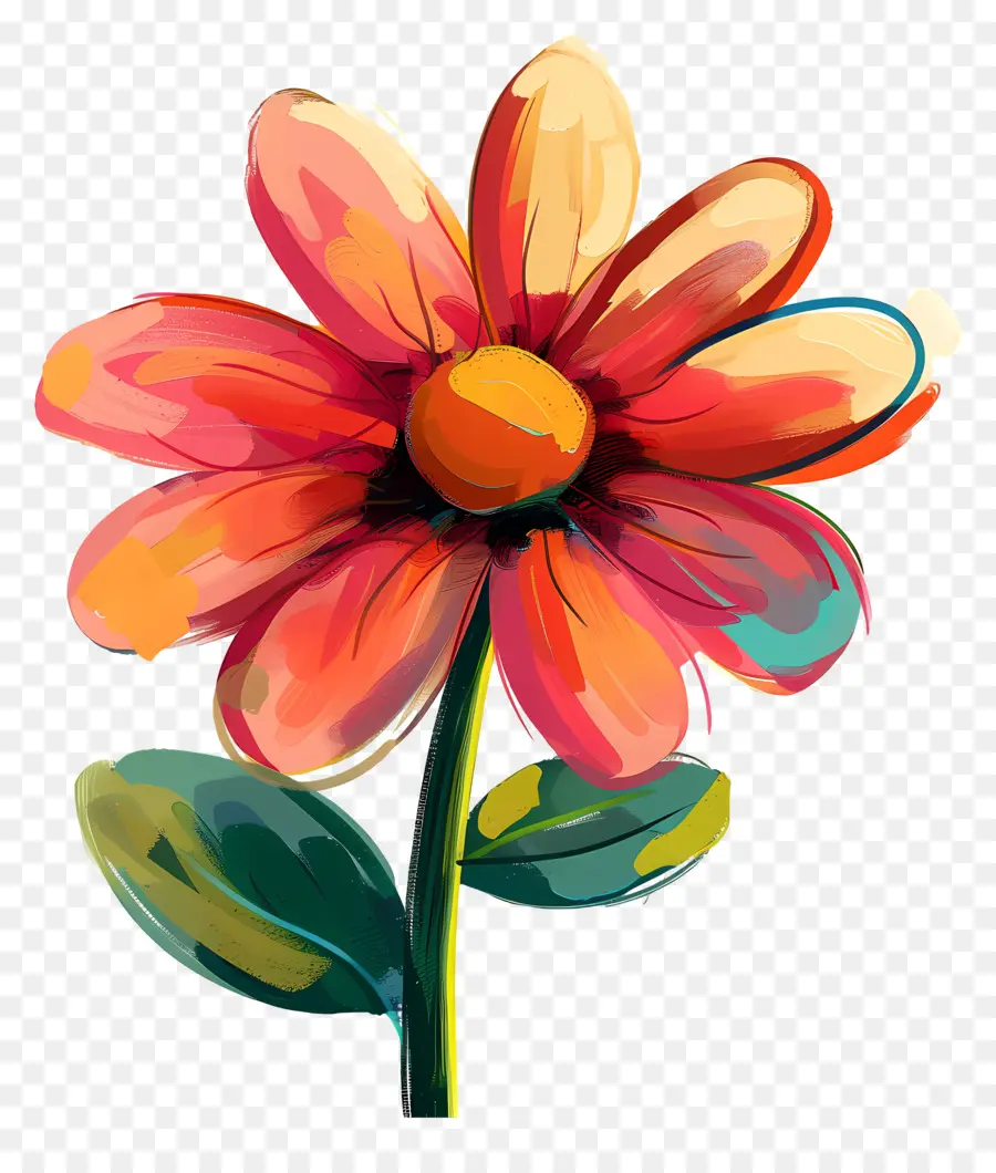 Cartoon Flower，Watercolor Flower PNG