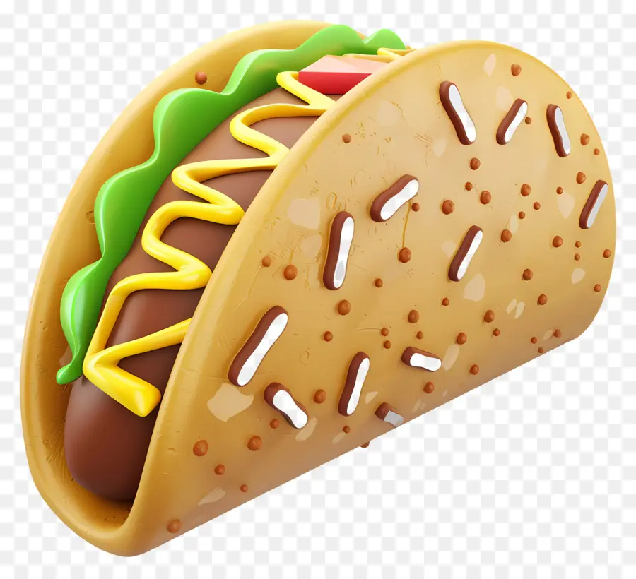 Taco，Taco De Hot Dog PNG