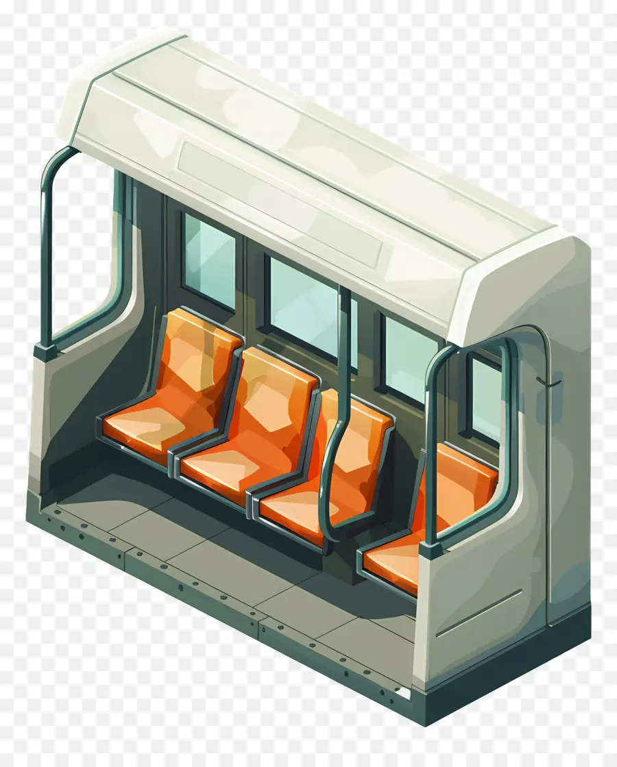 Asiento Del Metro，Interior Del Coche De Tren PNG