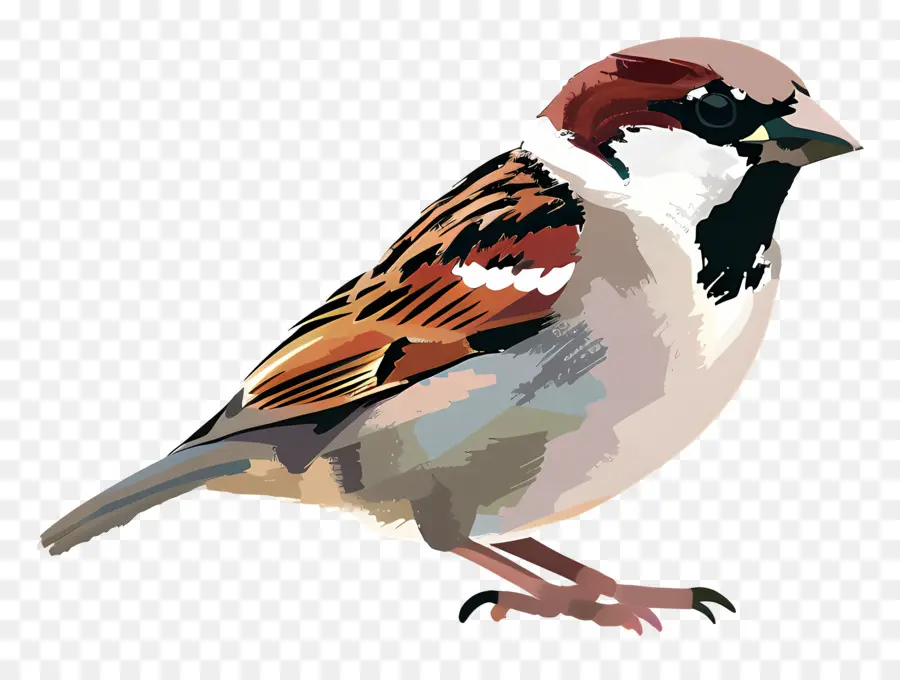 Gorrión，Aves PNG