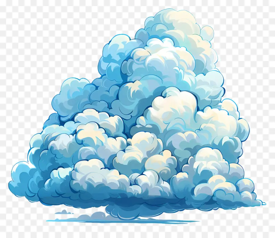 De Dibujos Animados En La Nube，Cielo Azul PNG
