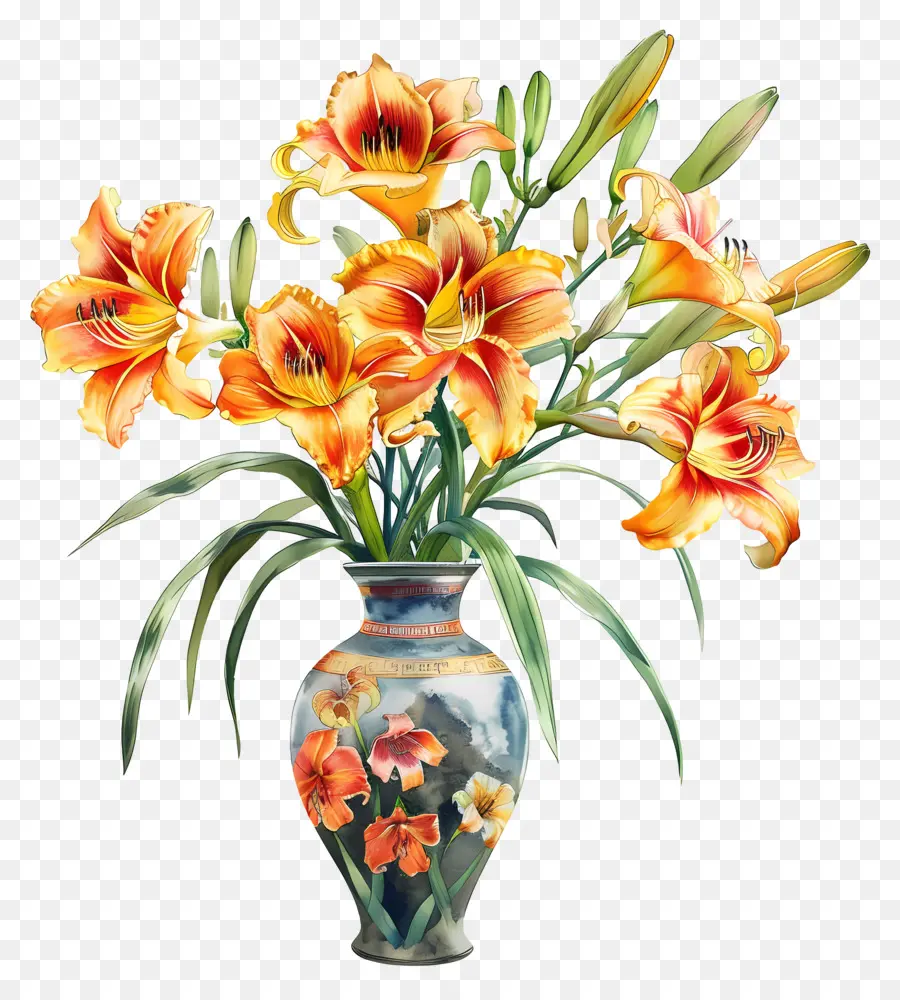 Azucena，Florero PNG