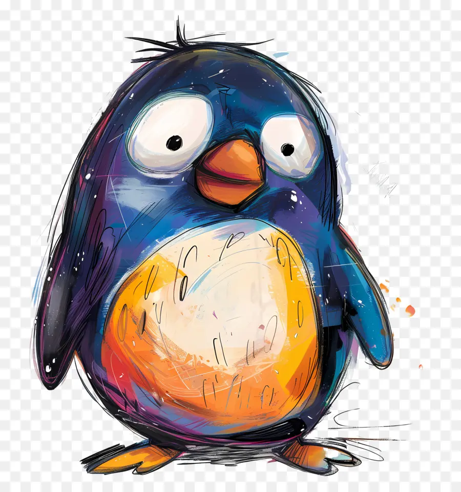 Pingüino，Pintura De Pingüino PNG