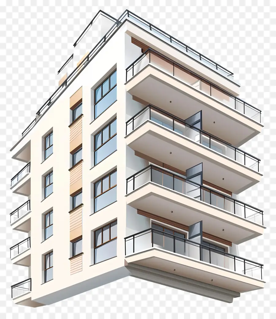 Edificio，Balcones PNG