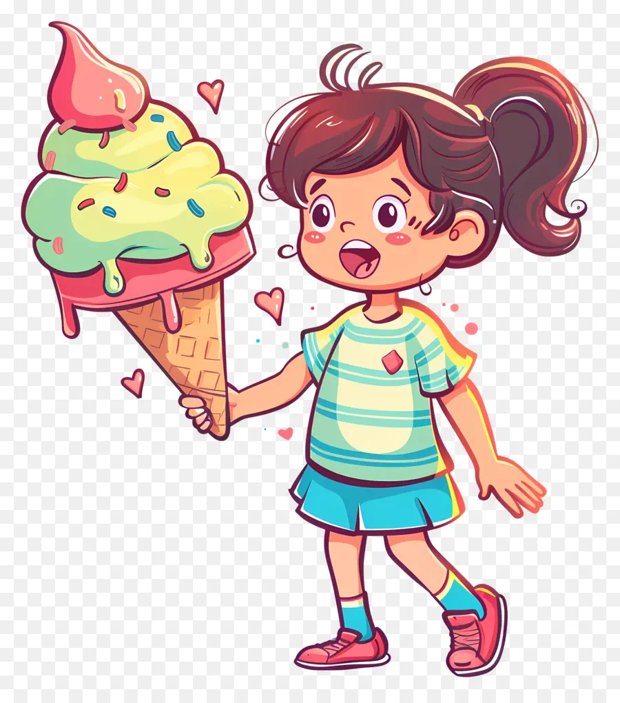 Enorme Helado，Personaje De Dibujos Animados PNG