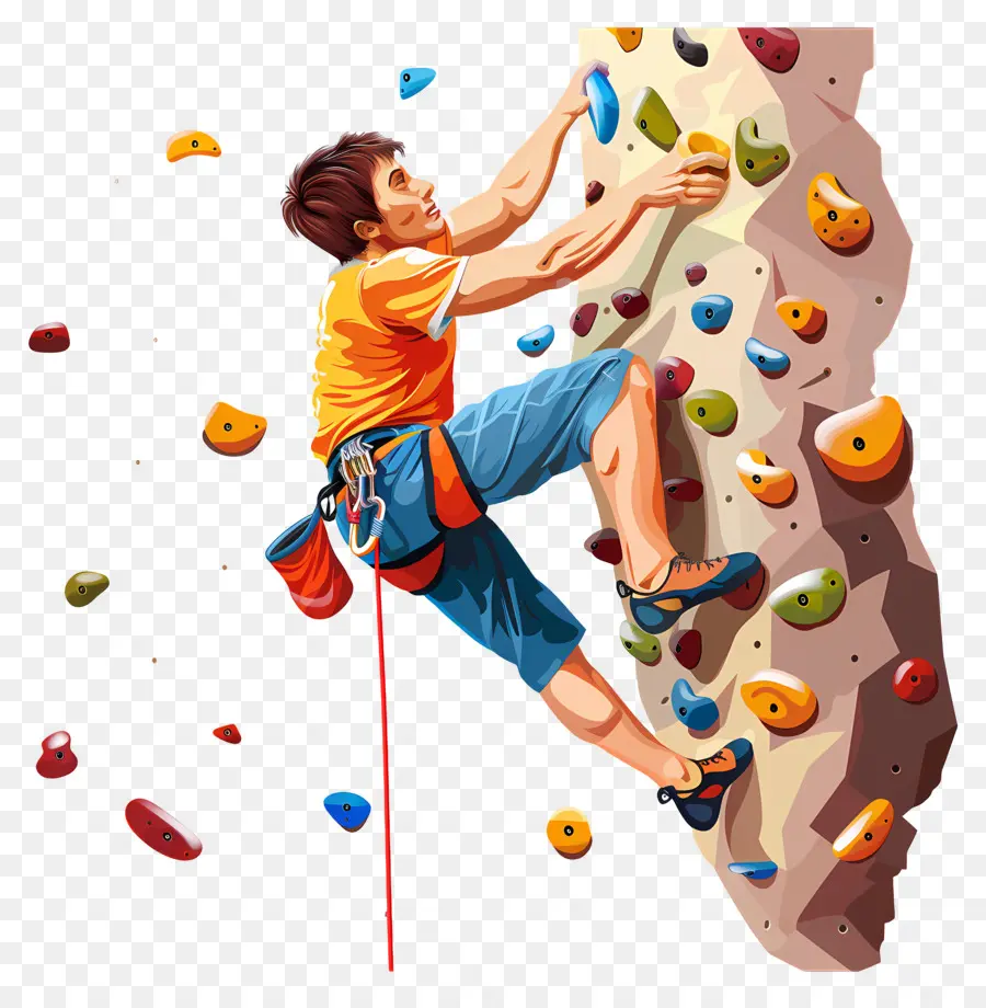 La Escalada En Roca，Cuerda De Escalada PNG