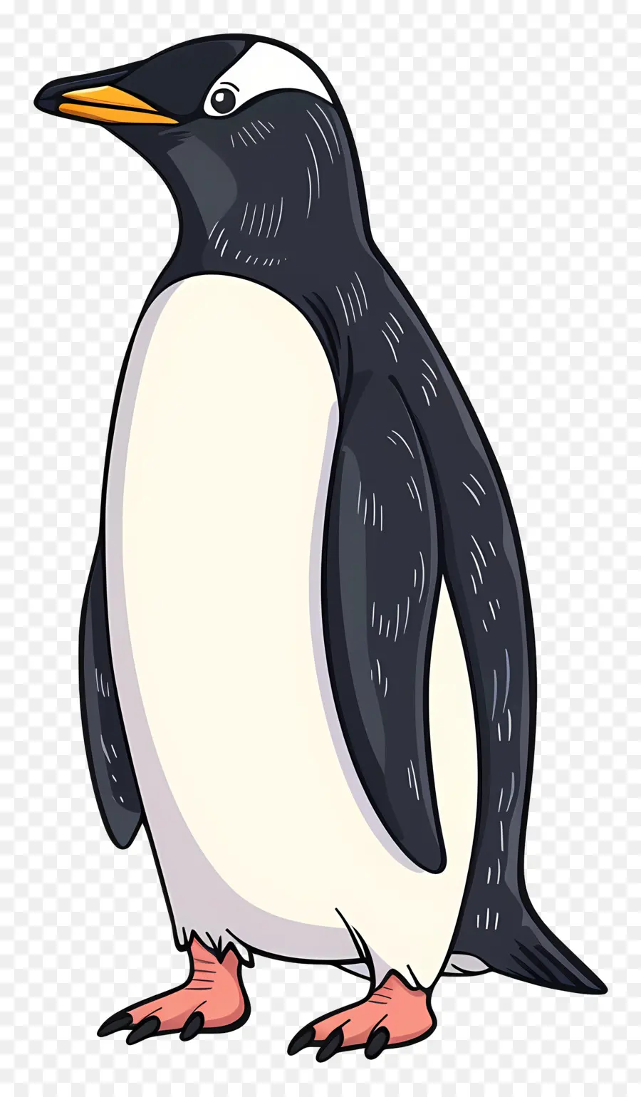 Pingüino，En Blanco Y Negro PNG