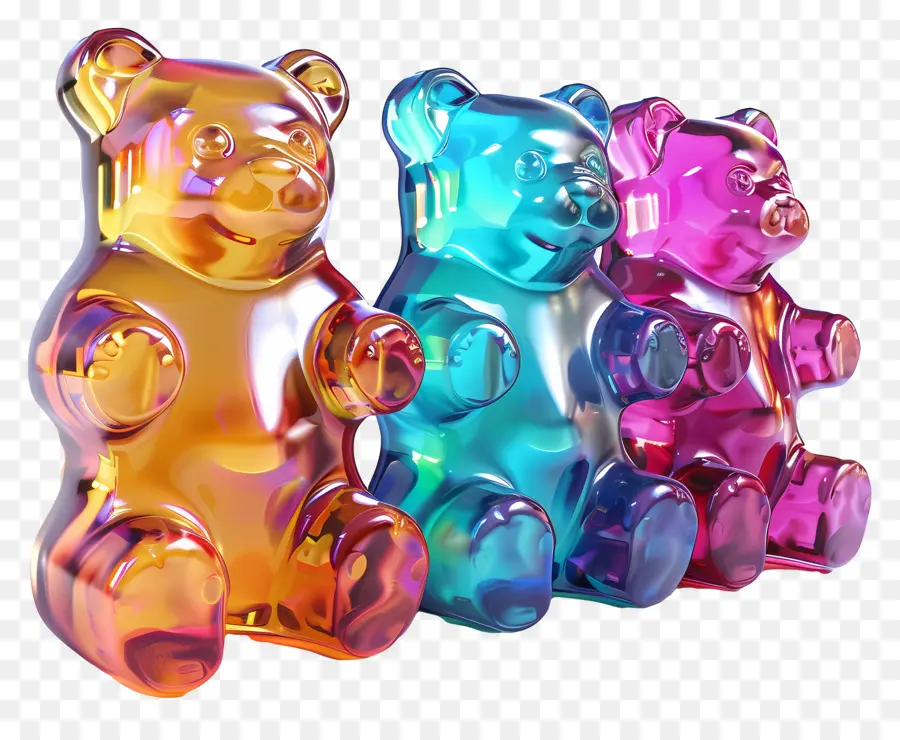Gummy Bears，Ositos De Vidrio PNG