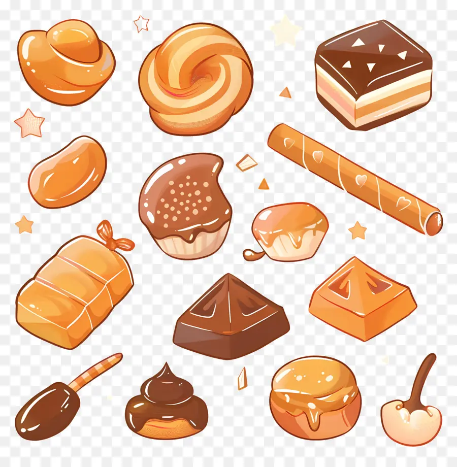 Caramelo，Golosinas De Chocolate PNG