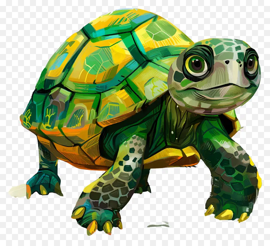 De Dibujos Animados De La Tortuga，La Tortuga Verde PNG