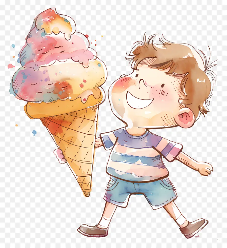 Enorme Helado，Chico Lindo PNG