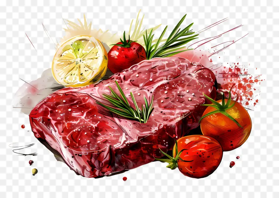 Carne De Res，Carne Cruda PNG