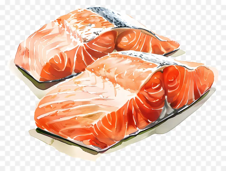 Salmón De Filete，Salmón Fresco PNG