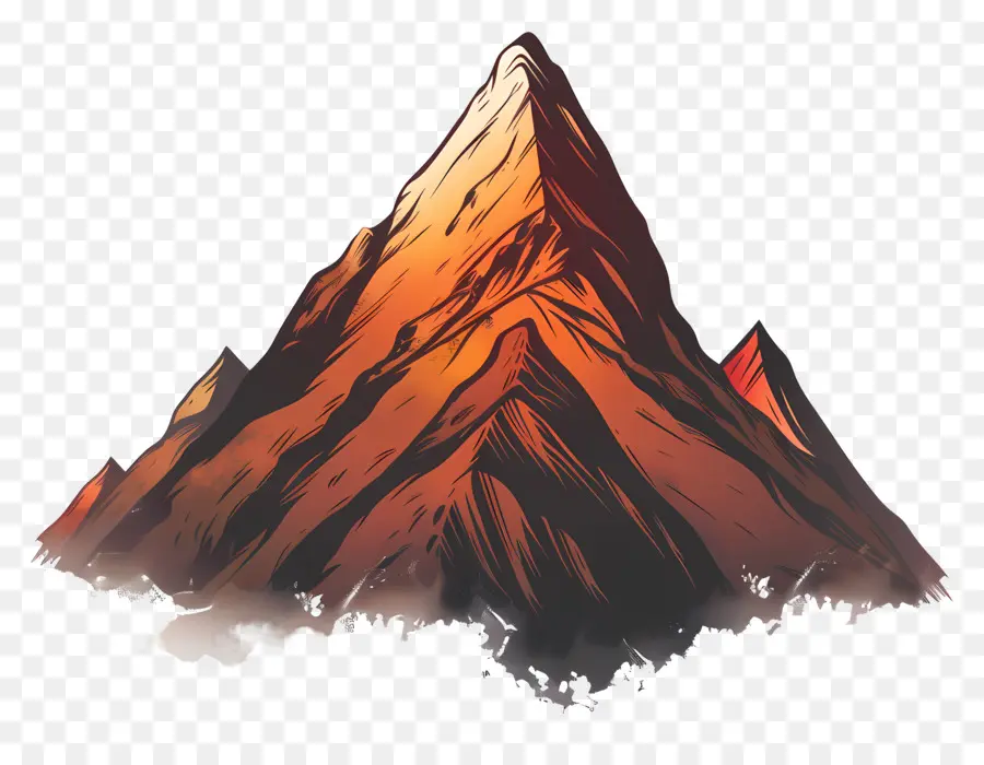 La Silueta De La Montaña，Pico De Montaña PNG