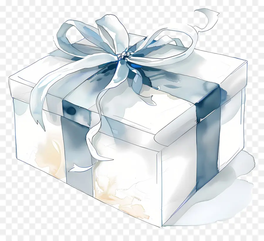 Caja De Regalo，Blanco PNG