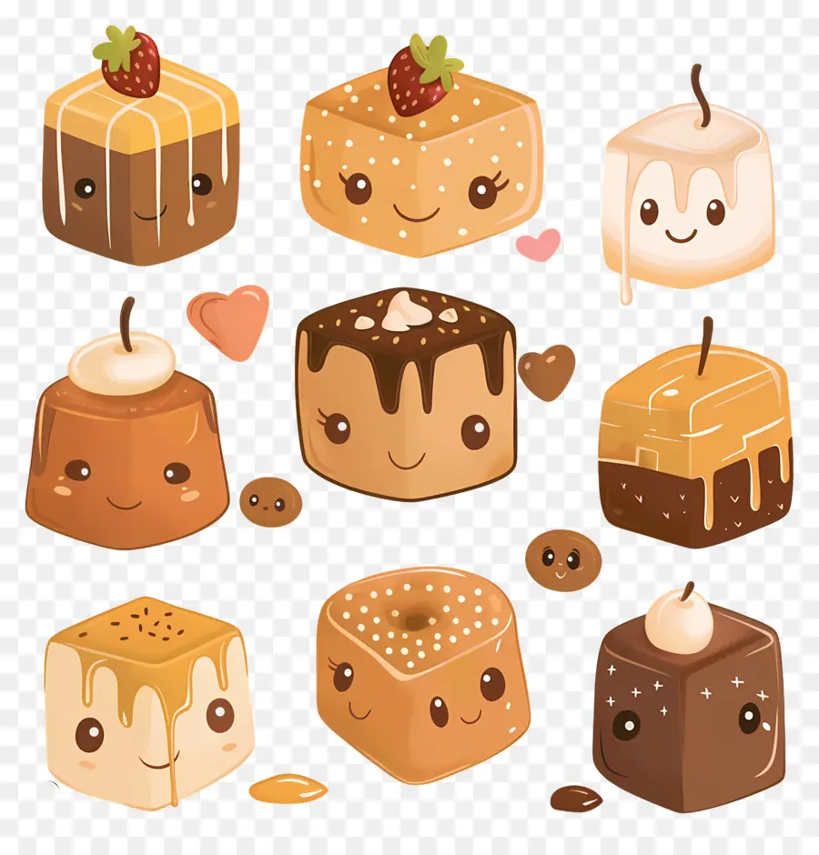 Caramelo，Cupcakes PNG