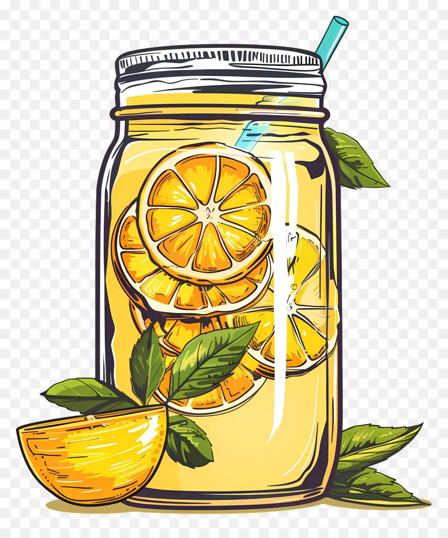 Jarra De Limonada，Jar Mason PNG