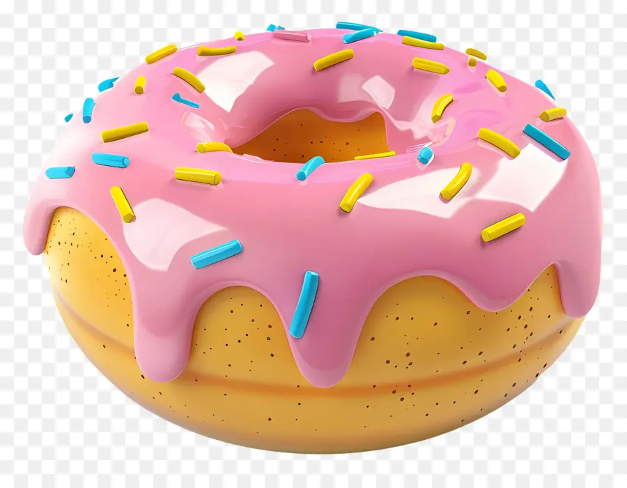 Dona，Rosado Rosado Donut Helado PNG