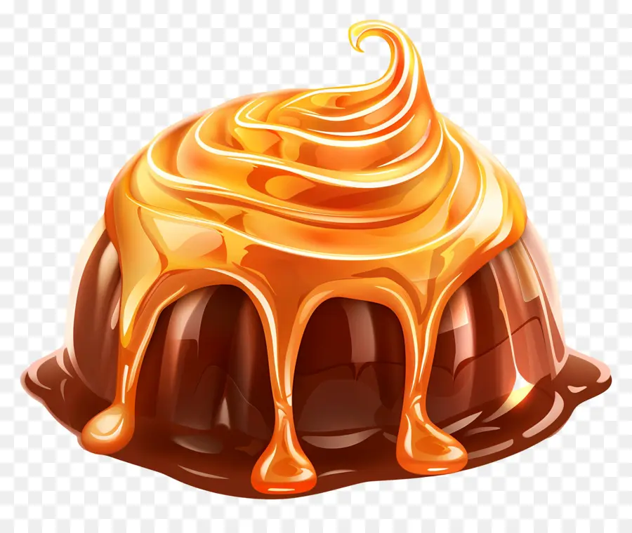 Caramelo，Pastel De Chocolate PNG