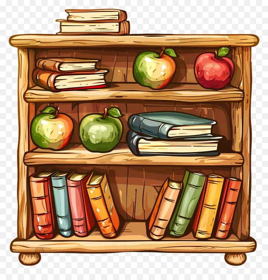 Bookshelf，Libros PNG