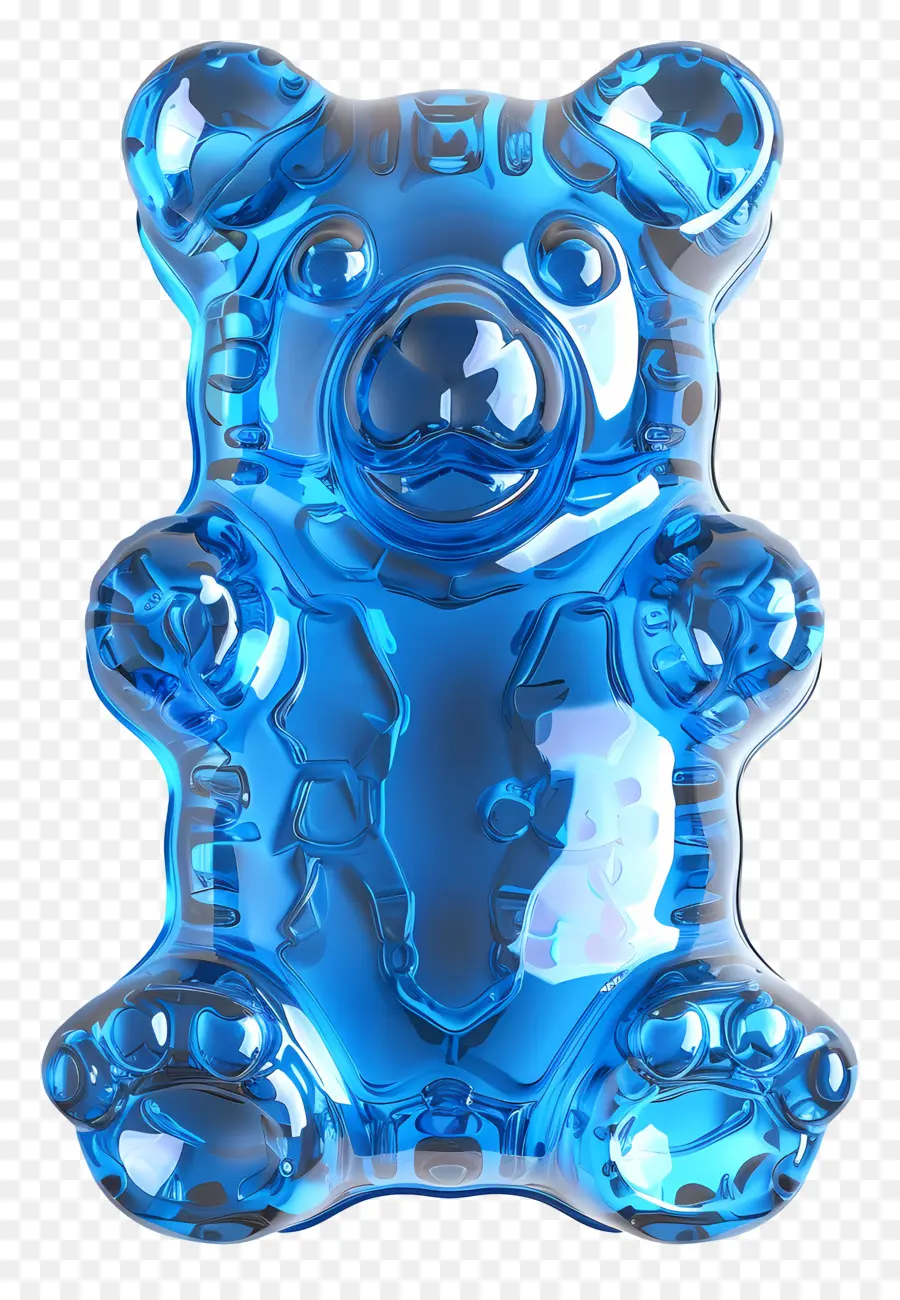 Gummy Bears，Oso Azul PNG