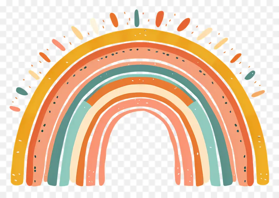 Arco Iris，Handdrawn PNG