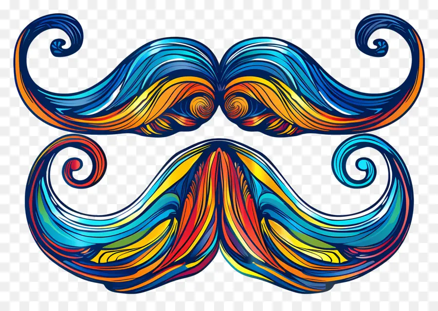 Bigote，Bigotes Coloridos PNG