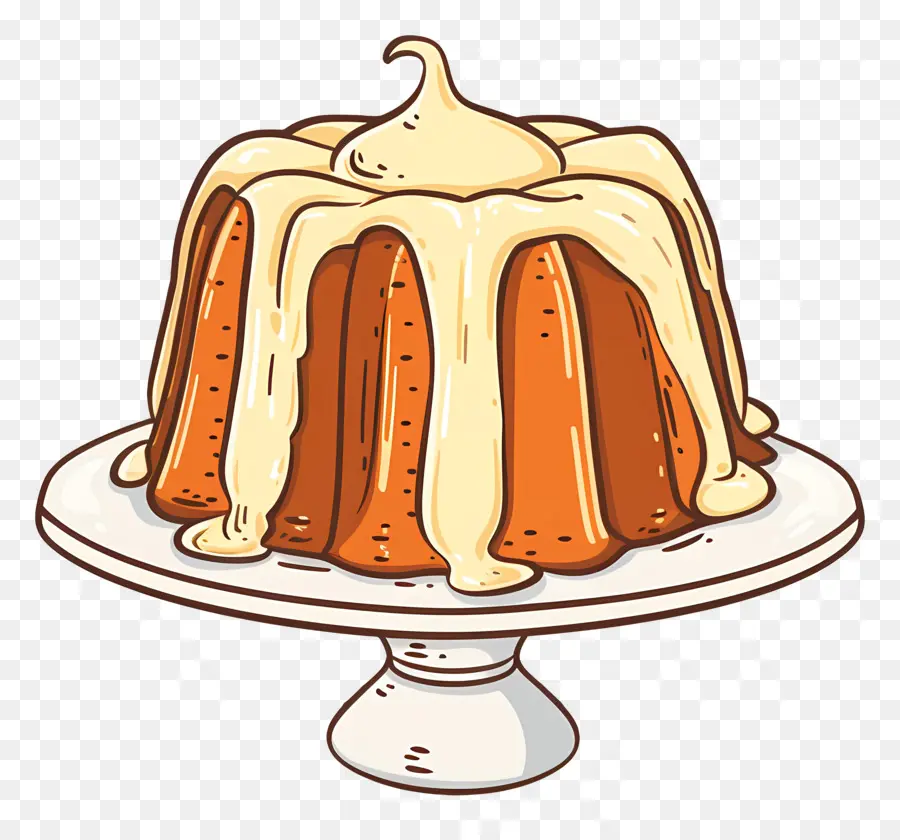 Pastel De Lava De Vainilla，Pastel De Bundt PNG