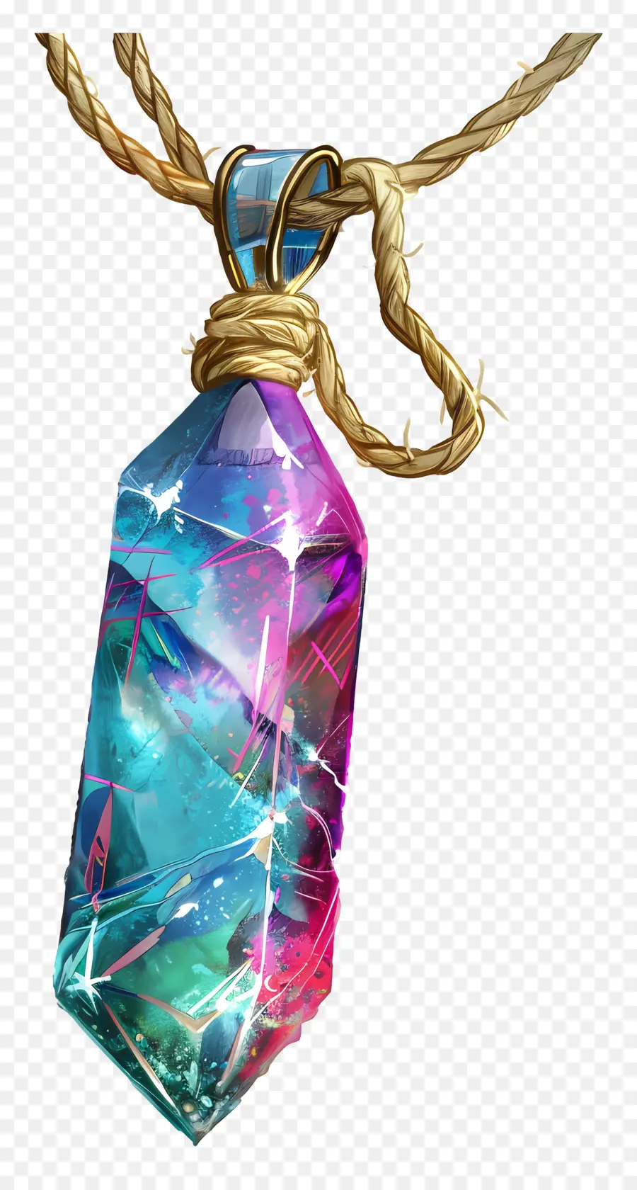 Cristal Colgante，Collar De Cristal PNG