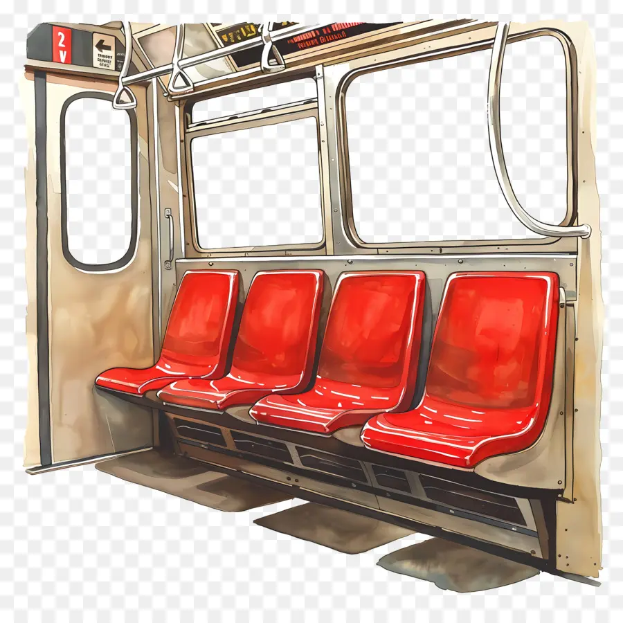 Asiento Del Metro，Tren PNG