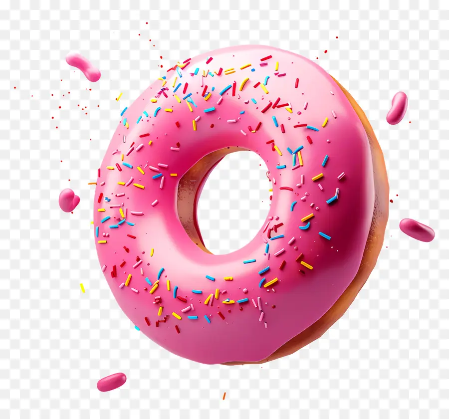 Dona，Rosa Donut PNG