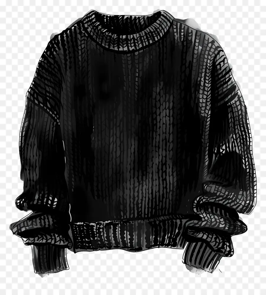 Suéter，Suéter Negro PNG