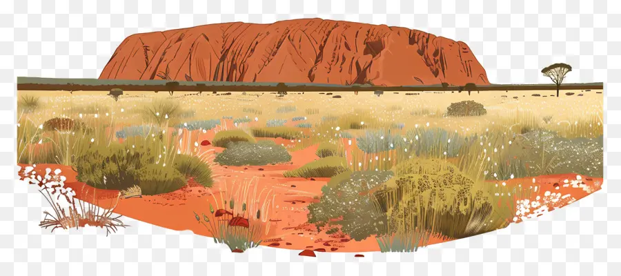 Uluru，Paisaje Rocoso PNG