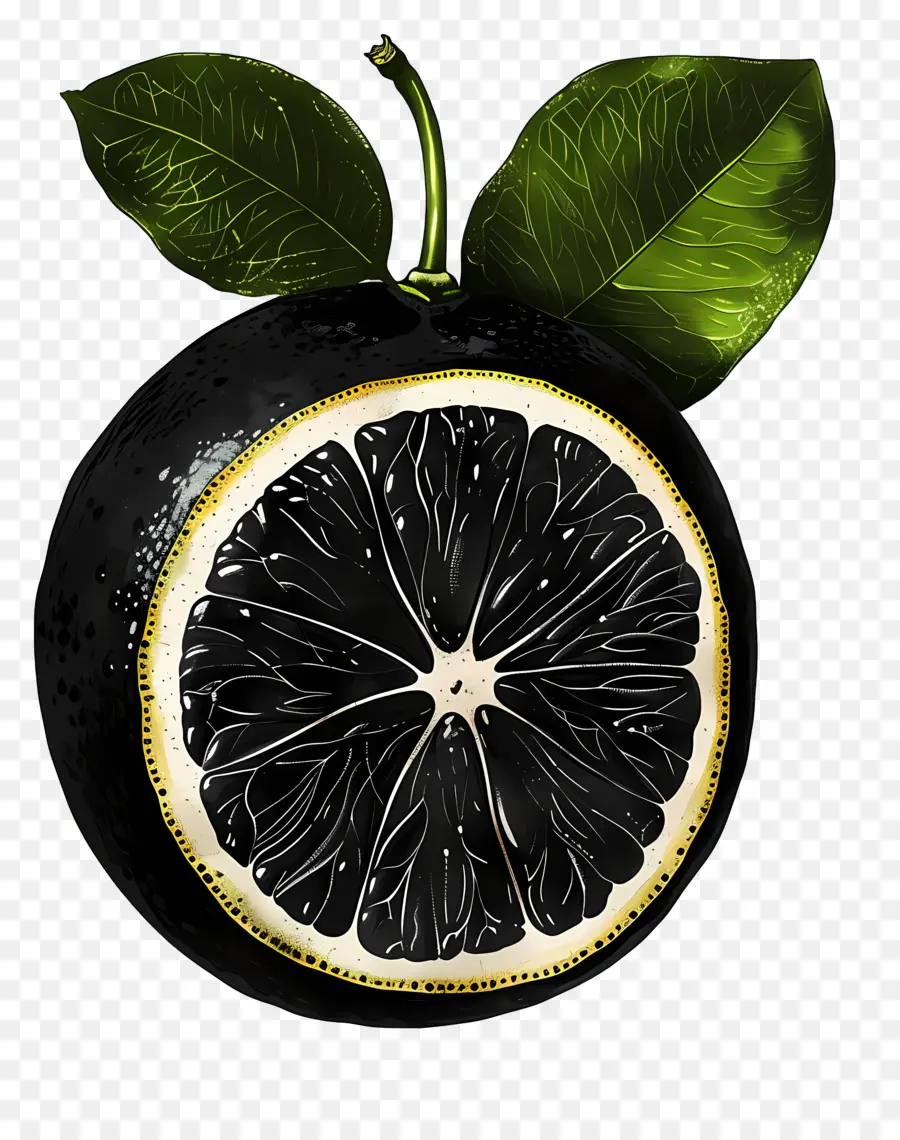 Limón，Uva Negra PNG